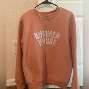 Women's Pink Summer House Sweatshirt